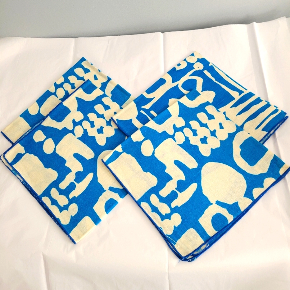 Vintage Modern Abstract Napkin Set